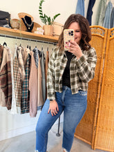 Load image into Gallery viewer, Olive Leaves Plaid