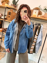 Load image into Gallery viewer, Hoodie Denim Jacket