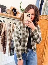 Load image into Gallery viewer, Olive Leaves Plaid