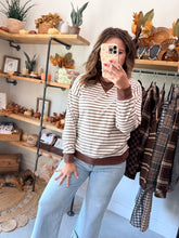 Load image into Gallery viewer, Striped Ribbed Pullover