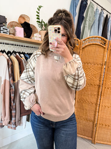 Lennon Plaid Top