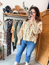 Load image into Gallery viewer, Buttercup Floral Waffle Top
