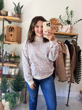 Load image into Gallery viewer, Leopard Mockneck Sweatshirt