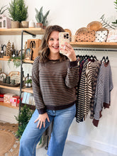 Load image into Gallery viewer, Coffee Stripe Top