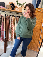 Load image into Gallery viewer, French Terry Waffle Snap Sweatshirt