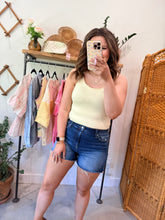 Load image into Gallery viewer, Butter Polka Dot Edge Crop Top