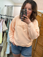 Load image into Gallery viewer, Peach Corded Sweatshirt