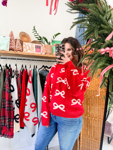 Bow On Top Sweater