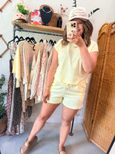 Load image into Gallery viewer, Butter Yellow Short Set