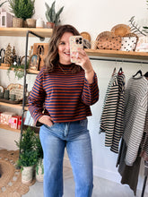 Load image into Gallery viewer, The Jackie Stripe Pullover