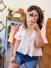 Load image into Gallery viewer, Bennie Stripe Peplum Top