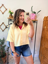 Load image into Gallery viewer, Raw Edge Short Sleeve Cardigan
