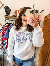 Load image into Gallery viewer, Floral USA Sweatshirt