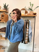 Load image into Gallery viewer, Hoodie Denim Jacket