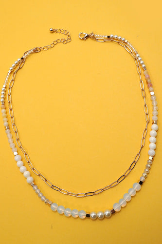Double Layer Bead Necklace