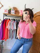 Load image into Gallery viewer, Raised Ribbed Collared Top