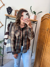 Load image into Gallery viewer, Sunset Plaid Flannel Shirt