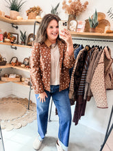 Load image into Gallery viewer, Floral Corduroy Collared Jacket