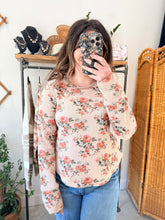 Load image into Gallery viewer, Lottie Waffle Floral Top