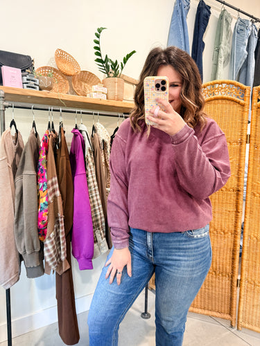 Ribbed Cozy Sweatshirt
