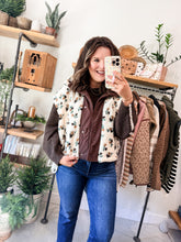 Load image into Gallery viewer, Floral Sherpa Vest