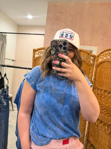 Crinkle Washed Top