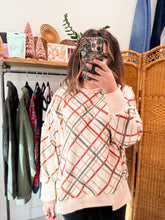 Load image into Gallery viewer, Chrsitmas Plaid Waffle Top