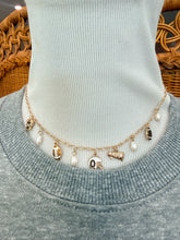 Load image into Gallery viewer, Gameday Touchdown Football Multi Charm Necklace