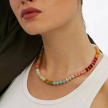 Load image into Gallery viewer, Natural Stone Semi-Precious Glass Mixed Necklace | 40NK9694