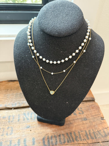 Pearl Heart Necklace