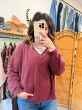 Load image into Gallery viewer, Merlot Fleece Sweatshirt