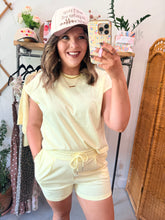 Load image into Gallery viewer, Butter Yellow Short Set