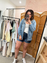 Load image into Gallery viewer, Hooded Denim Jacket