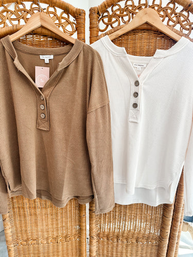 Half Button Henley