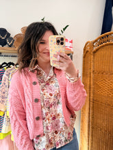 Load image into Gallery viewer, Candy Pink Knit Caridgan
