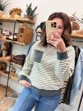 Load image into Gallery viewer, Micro Brushed Striped Top