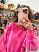 Load image into Gallery viewer, Hot Pink Acid Washed Sweatshirt