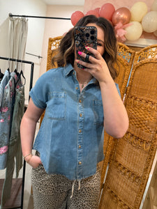 Basic Chambray Top