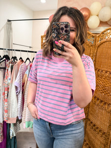 Cotton Candy Stripe Top