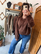 Load image into Gallery viewer, Raw Edge Exposed Seam Cardigan