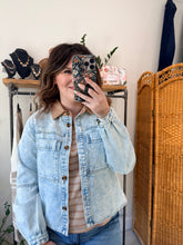 Load image into Gallery viewer, Acid Washed Denim Shacket