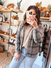 Load image into Gallery viewer, Steel Plaid Shacket