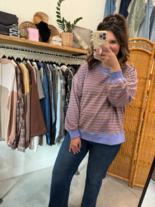 Mocha Jam Stripe Pullover