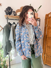 Load image into Gallery viewer, Sophia Floral Denim Top