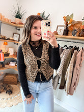 Load image into Gallery viewer, Leopard Bow Vest
