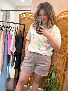 Mineral Washed Shorts