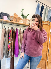 Load image into Gallery viewer, Ribbed Cozy Sweatshirt