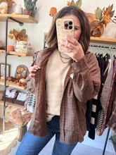 Load image into Gallery viewer, Cabin Plaid Button Up Shirt