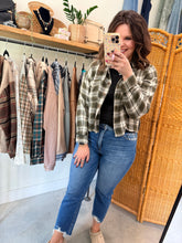 Load image into Gallery viewer, Olive Leaves Plaid