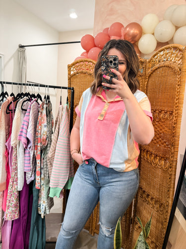 Playful Pastel Top